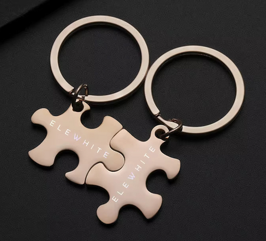 Puzzle Keychains ELEWHITE