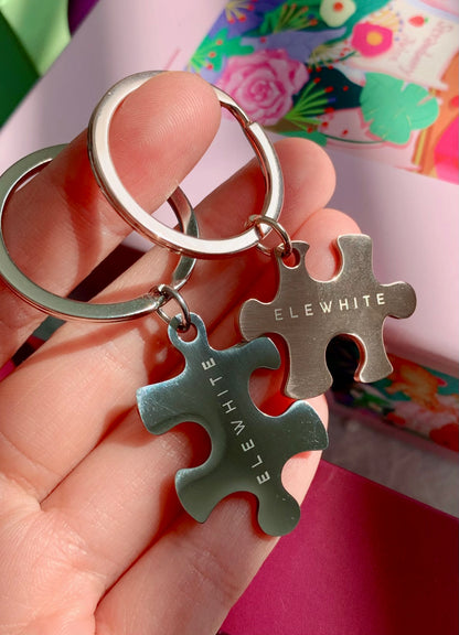 Puzzle Keychains ELEWHITE